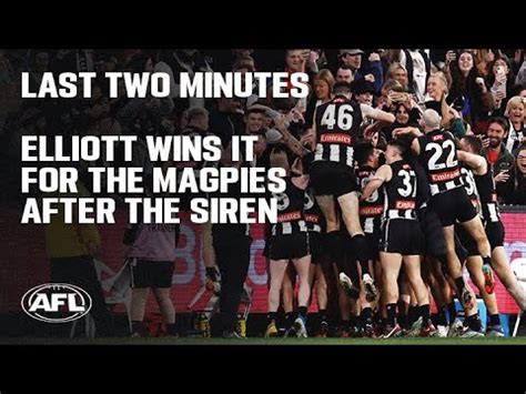 last 2 minutes collingwood v essendon